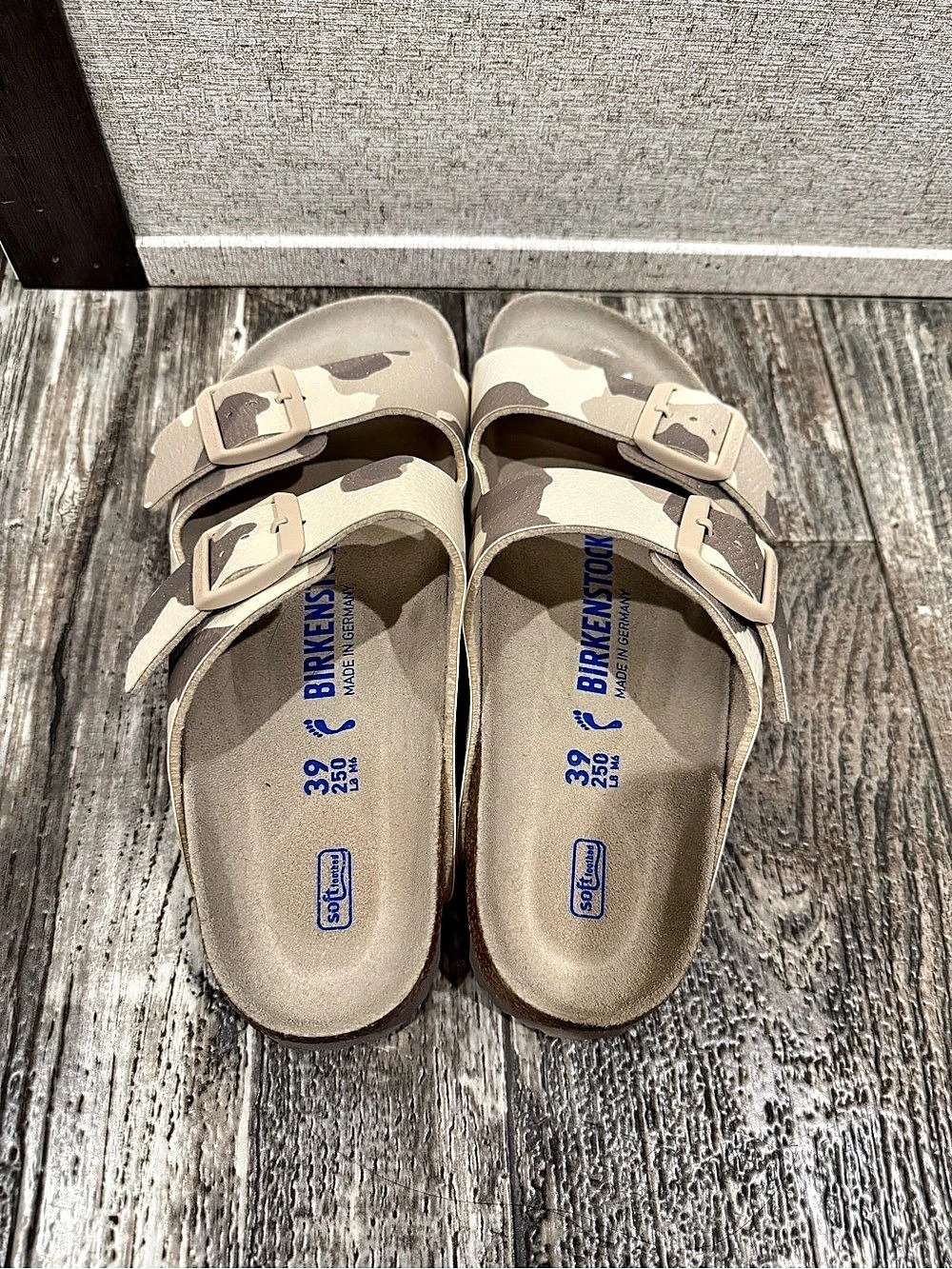 Birkenstock Arizona Soft Footbed Desert Soil Camo Sandals EU 39